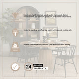 Swanson 60" Light Brown Wood Round Pedestal Dining Table from Mercana - Luna Furniture