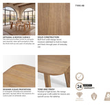 Welborn 72" Light Brown Wood Rectangular Dining Table from Mercana - Luna Furniture