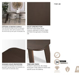 Welborn 84" Dark Brown Wood Rectangular Dining Table from Mercana - Luna Furniture