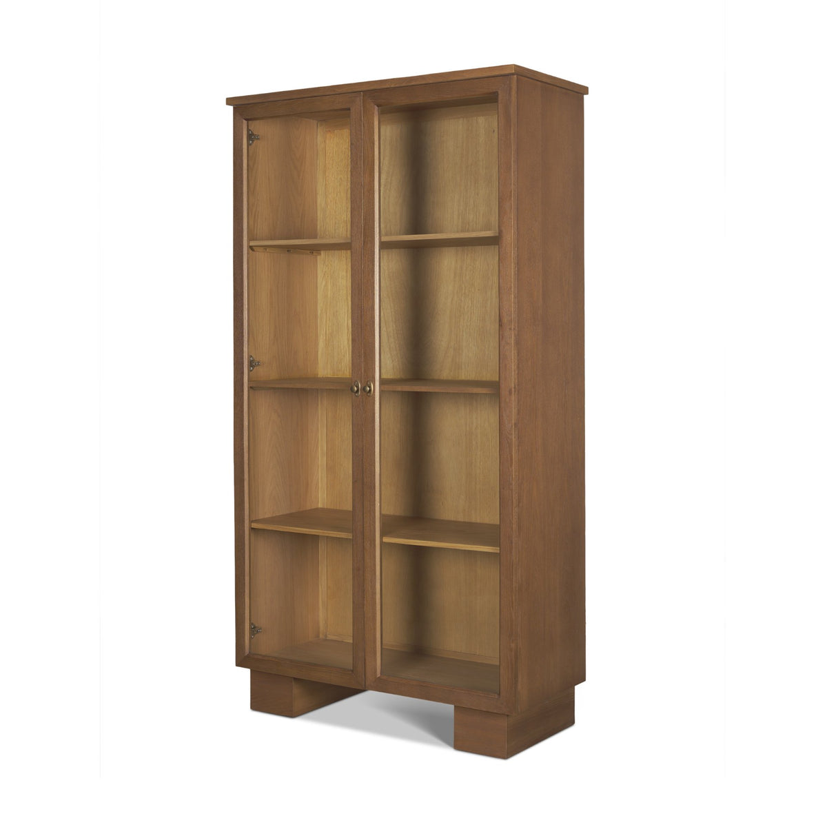 Winsford Two-Tone Oak Display Cabinet w/ Glass Doors from Mercana - Luna Furniture