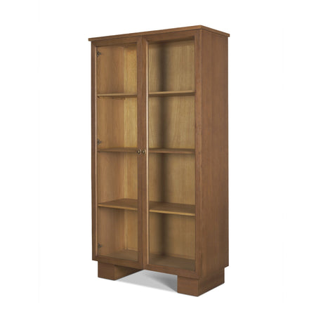 Winsford Two-Tone Oak Display Cabinet w/ Glass Doors from Mercana - Luna Furniture