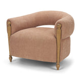 Margaux Sienna Fabric Open Back Barrel Accent Chair from Mercana - Luna Furniture