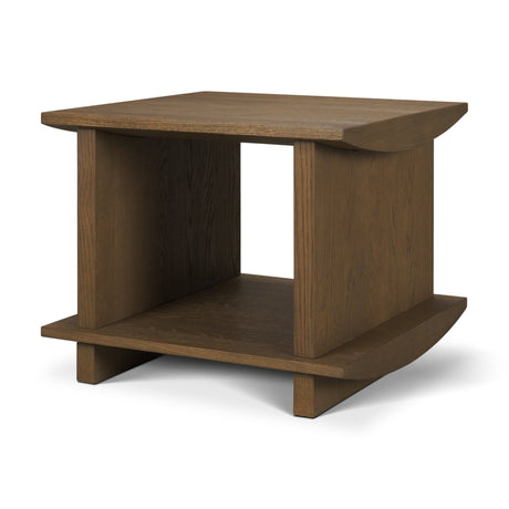 Boden Wood Side Table w/ Open Shelves from Mercana - Luna Furniture