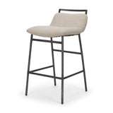 Kavalan Backless 33.5in Seat Counter Stool | Sand Fabric w/ Stool from Mercana - Luna Furniture
