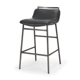 Kavalan Backless 33.5in Seat Counter Stool | Chocolate Leather from Mercana - Luna Furniture