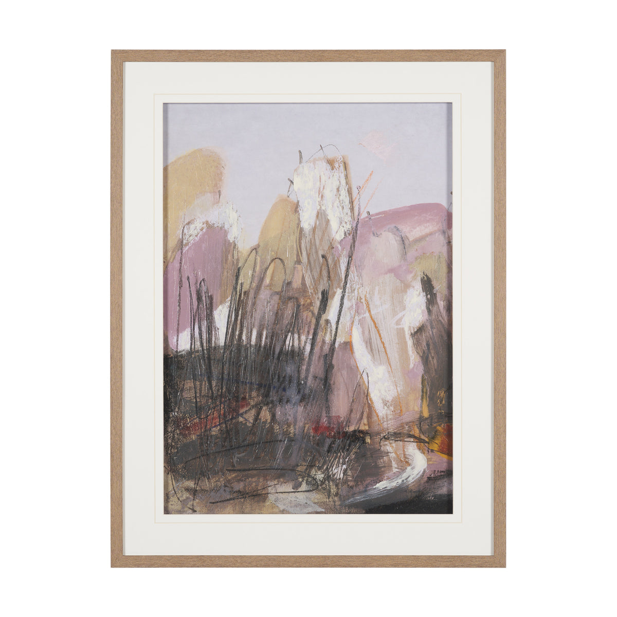 Abstract Autumn 2 by Mercana Studio Hand-Embellished Textured Framed Artwork Matted under Glass from Mercana - Luna Furniture