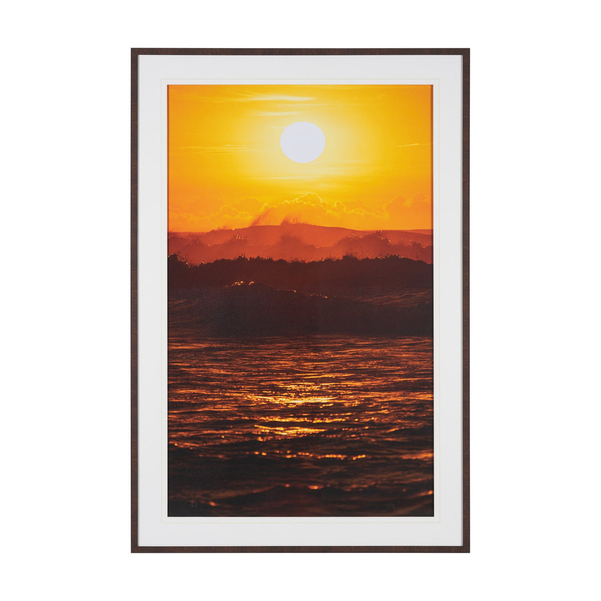 North Shore Layers by Stefan and Audrey Textured Framed Photo Print Matted under Glass from Mercana - Luna Furniture