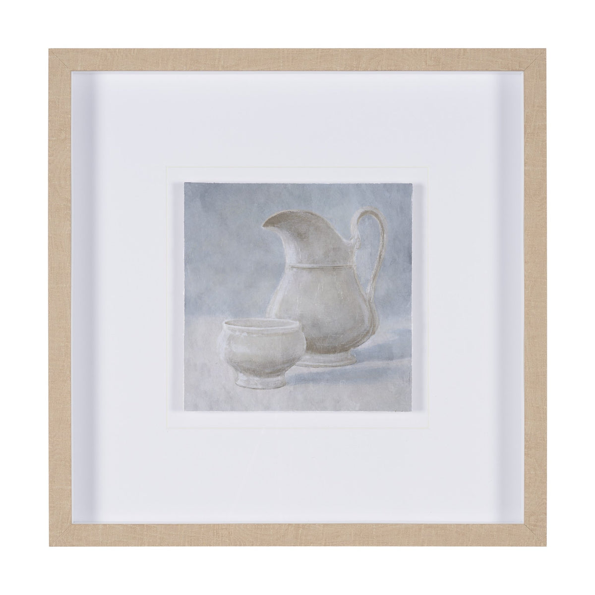 Studies in White and Ash: Study II by Mercana Studio Textured Framed Artwork Matted under Glass from Mercana - Luna Furniture