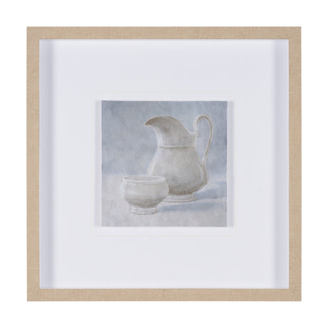 Studies in White and Ash: Study II by Mercana Studio Textured Framed Artwork Matted under Glass from Mercana - Luna Furniture