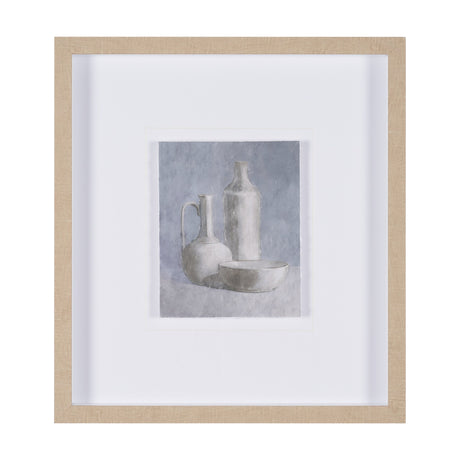 Studies in White and Ash: Study IV by Mercana Studio Textured Framed Artwork Matted under Glass from Mercana - Luna Furniture