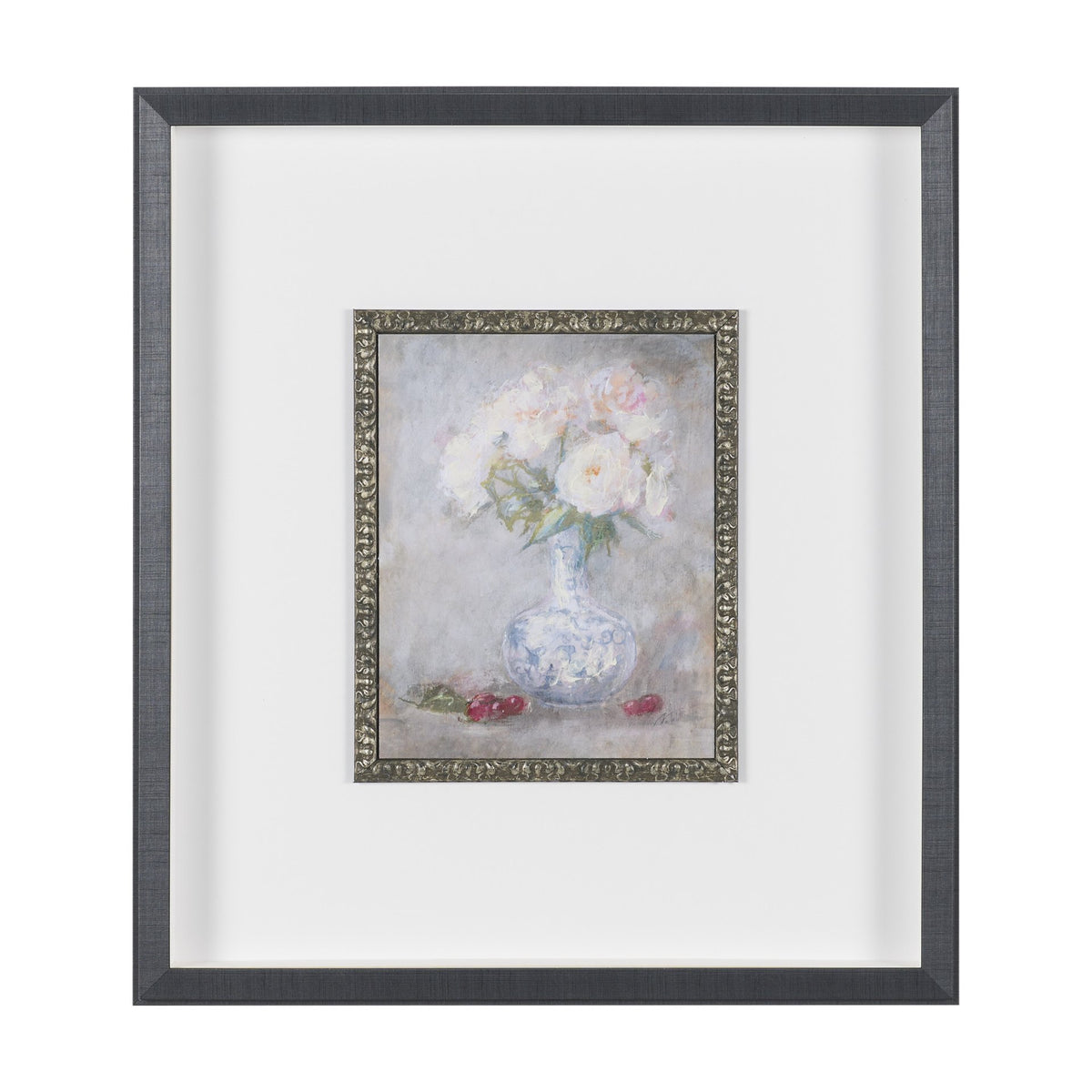 Dynasty Bloom II by Mercana Studio Hand-Embellished Textured Framed Artwork Matted under Glass from Mercana - Luna Furniture