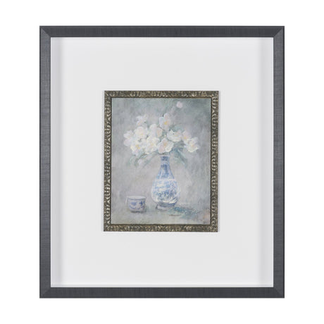 Dynasty Bloom III by Mercana Studio Hand-Embellished Textured Framed Artwork Matted under Glass from Mercana - Luna Furniture