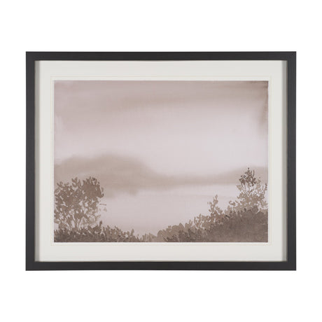Lowland Fog by Mercana Studio Hand-Embellished Textured Framed Artwork Matted under Glass from Mercana - Luna Furniture