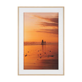 Bali Surfers by Stefan and Audrey Hand-Embellished Textured Framed Photo Print Matted under Glass from Mercana - Luna Furniture