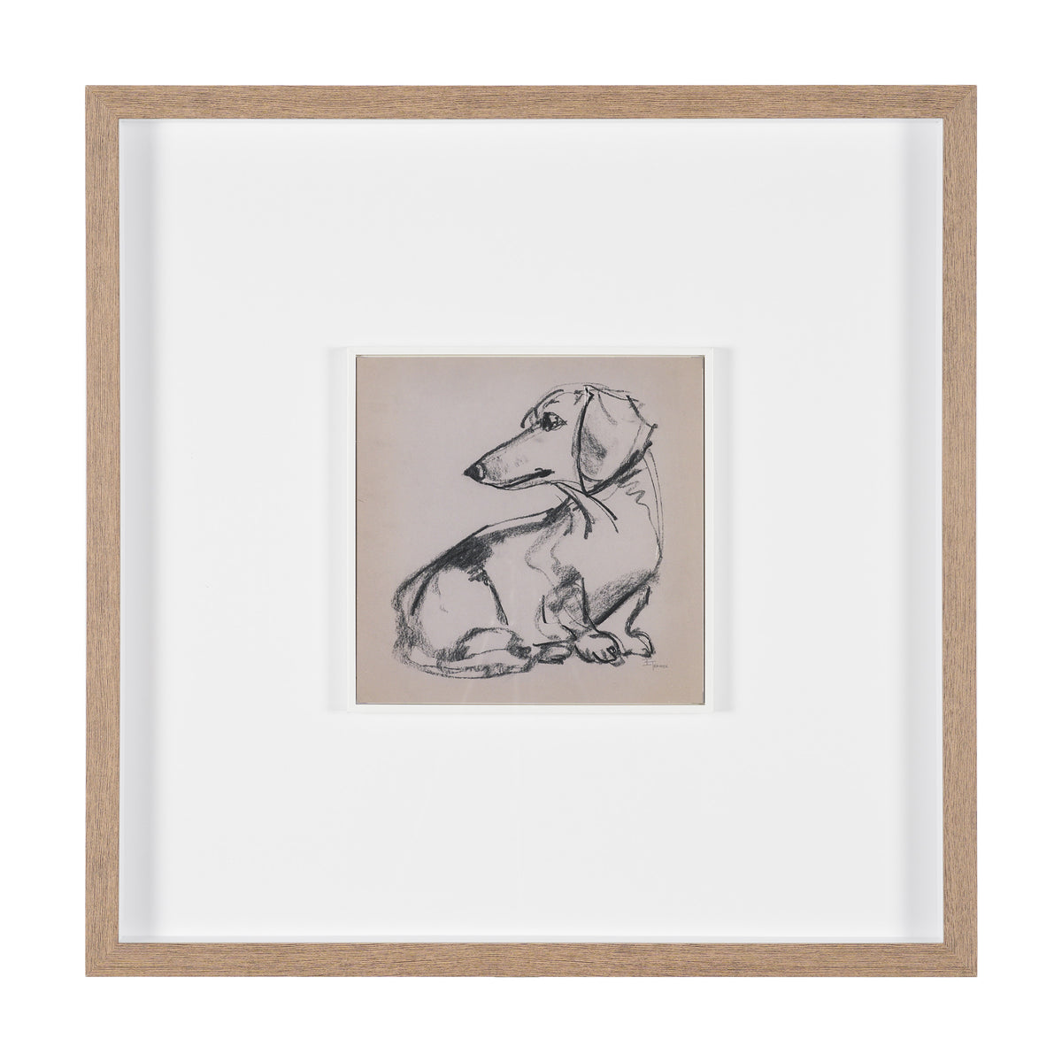 Dachshunds by Mercana Studio Hand-Embellished Framed Artwork Matted under Glass from Mercana - Luna Furniture