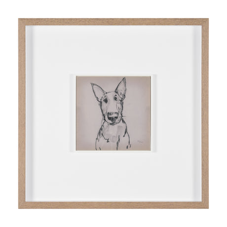 English Bull Terrier by Mercana Studio Hand-Embellished Framed Artwork Matted under Glass from Mercana - Luna Furniture