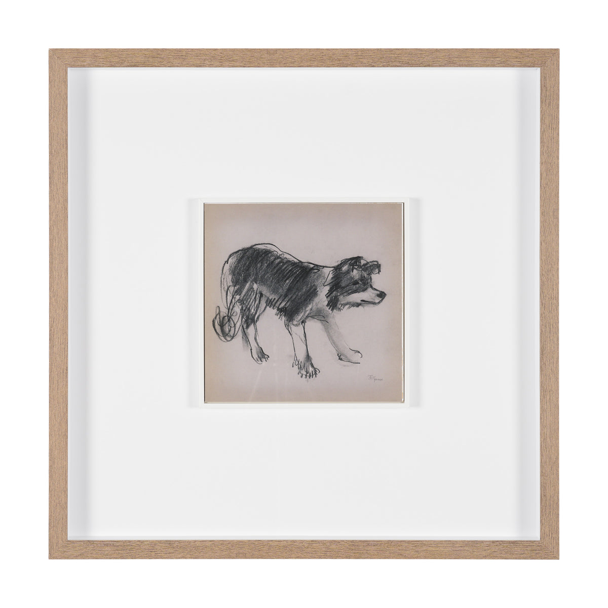 Border Collie by Mercana Studio Hand-Embellished Framed Artwork Matted under Glass