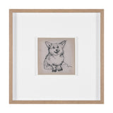 Corgi by Mercana Studio Hand-Embellished Framed Artwork Matted under Glass