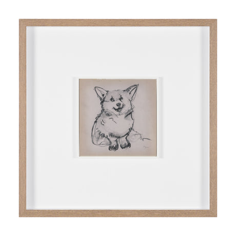 Corgi by Mercana Studio Hand-Embellished Framed Artwork Matted under Glass from Mercana - Luna Furniture