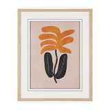 Abstract Golden Plant by Sharyn Bursic Hand-Embellished Textured Framed Artwork Matted under Glass from Mercana - Luna Furniture
