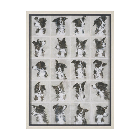 A Dogs Many Faces by Mercana Studio Hand-Embellished Framed Artwork Matted under Glass from Mercana - Luna Furniture