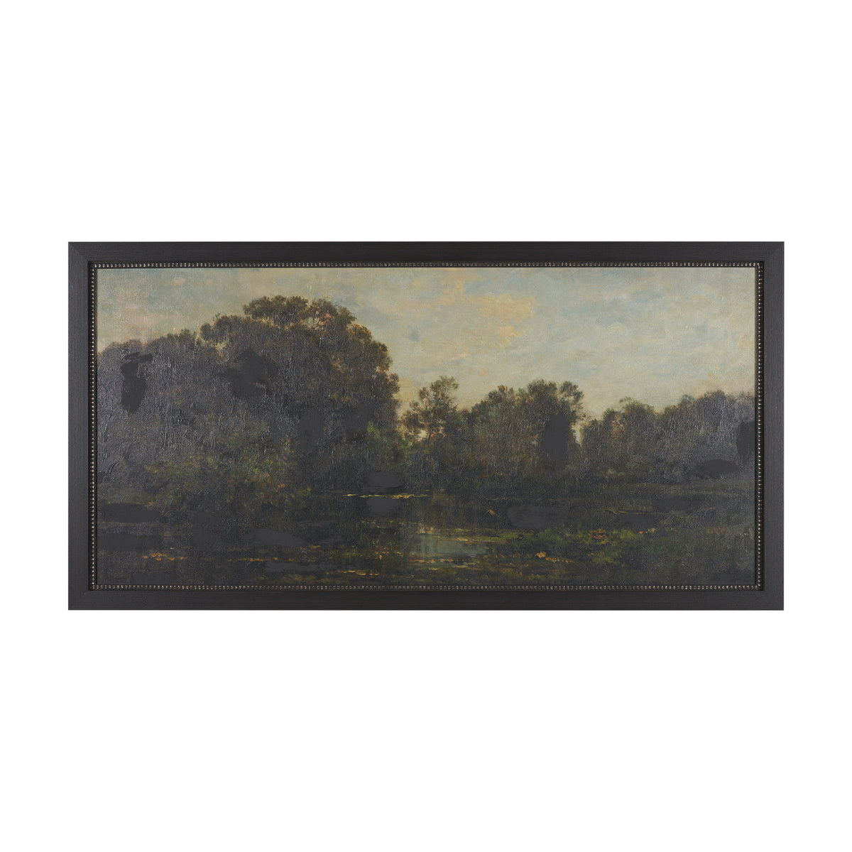 Landscape with Ducks by Charles-Francois Daubigny Textured Framed Artwork Matted from Mercana - Luna Furniture