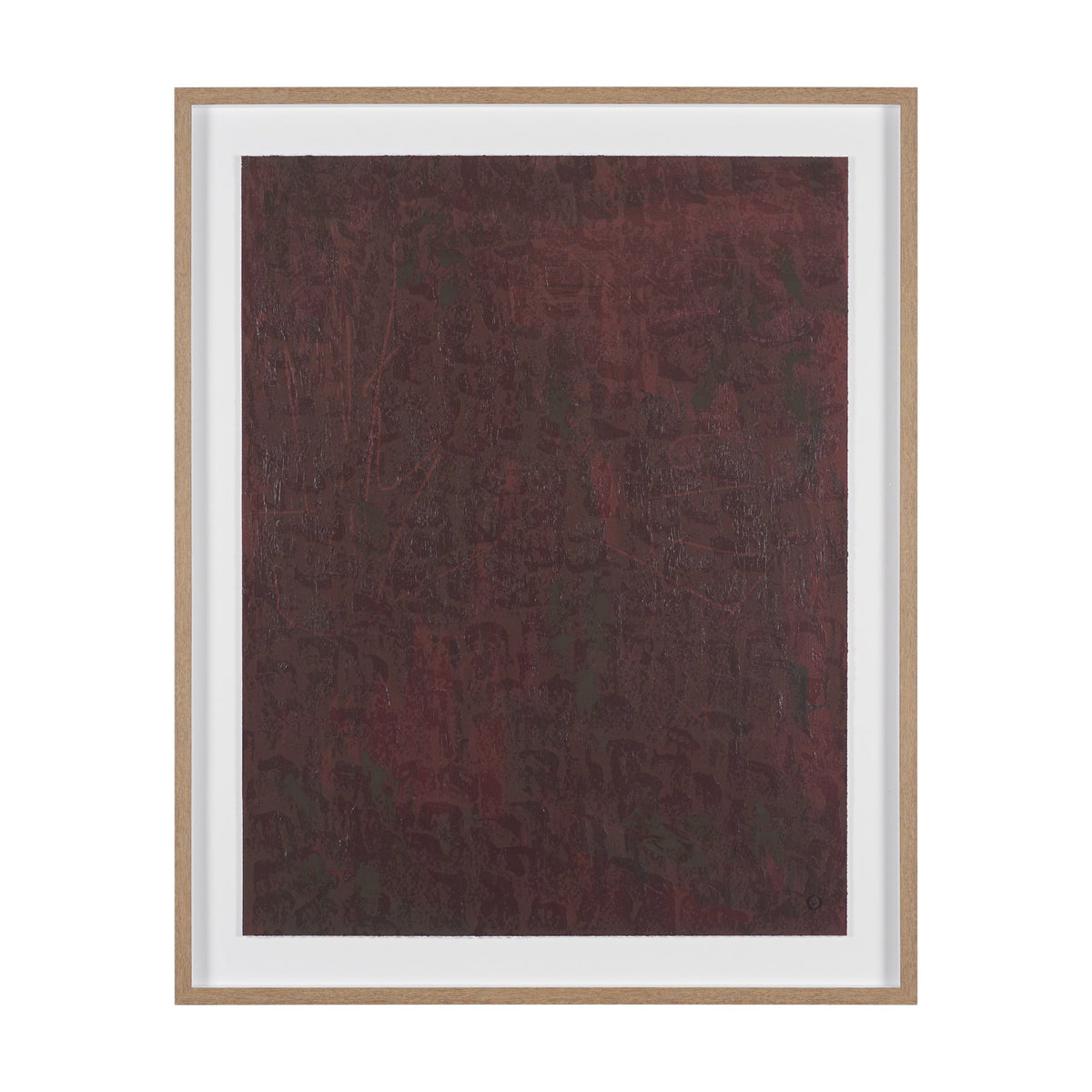 Mental Crossfire II by Mercana Studio Hand-Embellished Textured Framed Artwork Matted under Glass