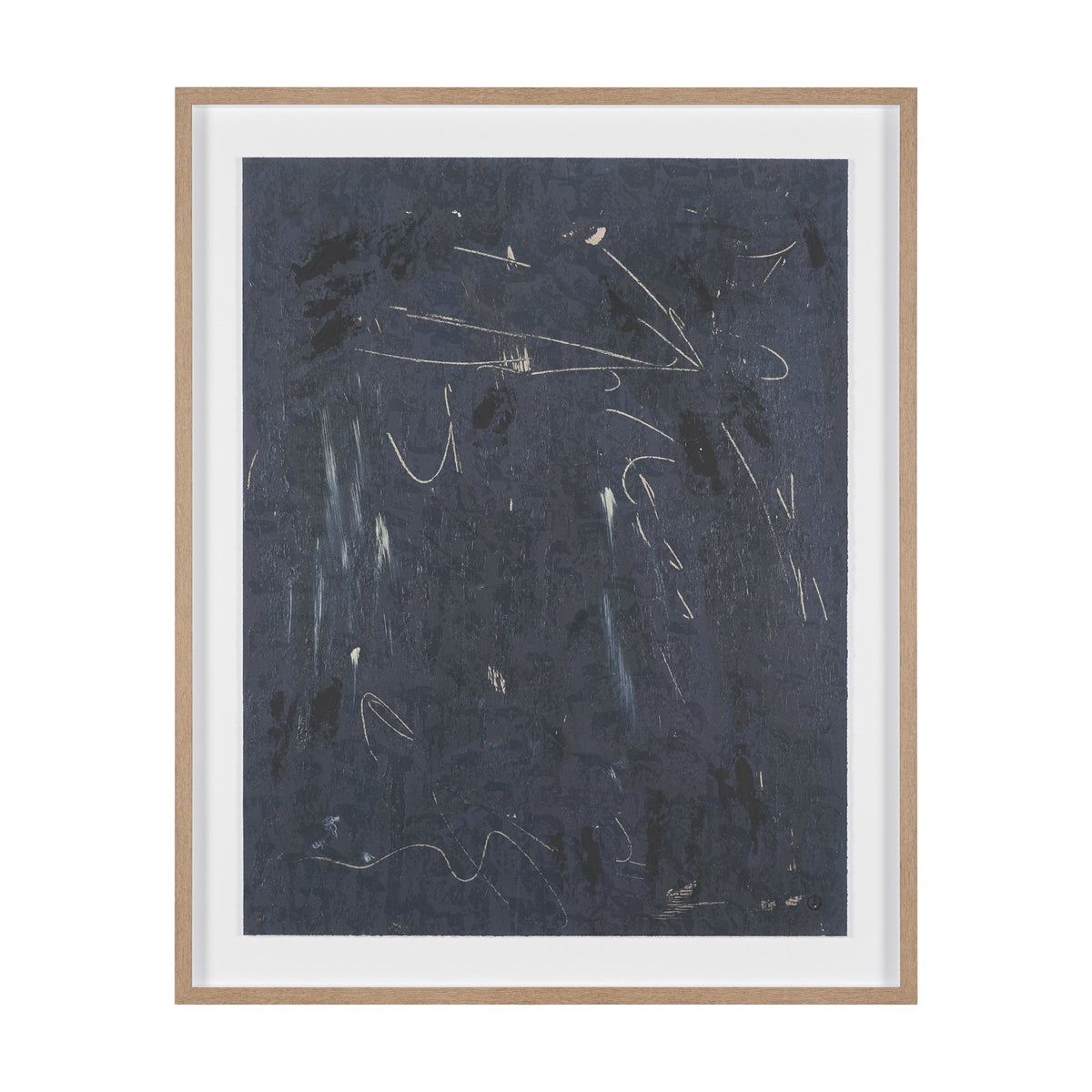 Mental Crossfire III by Mercana Studio Hand-Embellished Textured Framed Artwork Matted under Glass