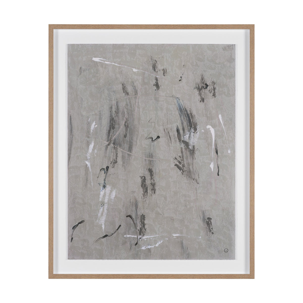 Mental Crossfire IV by Mercana Studio Hand-Embellished Textured Framed Artwork Matted under Glass