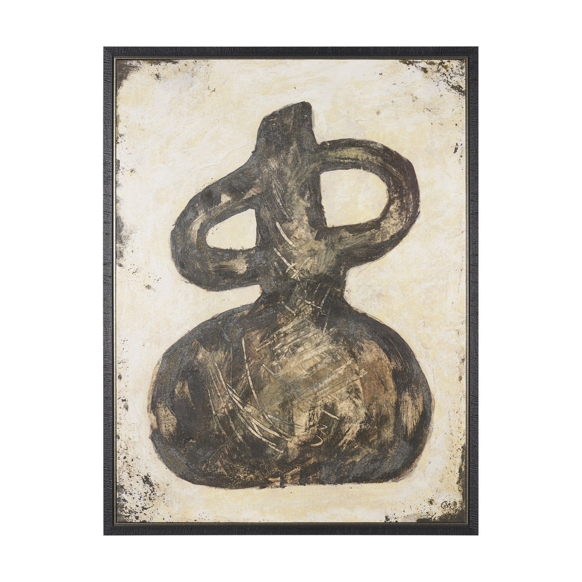 Held in Earth I by Mercana Studio Hand-Embellished Textured Framed Canvas Artwork from Mercana - Luna Furniture
