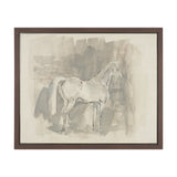 Figure Study: Equine Form I by Mercana Studio Hand-Embellished Textured Framed Canvas Artwork from Mercana - Luna Furniture