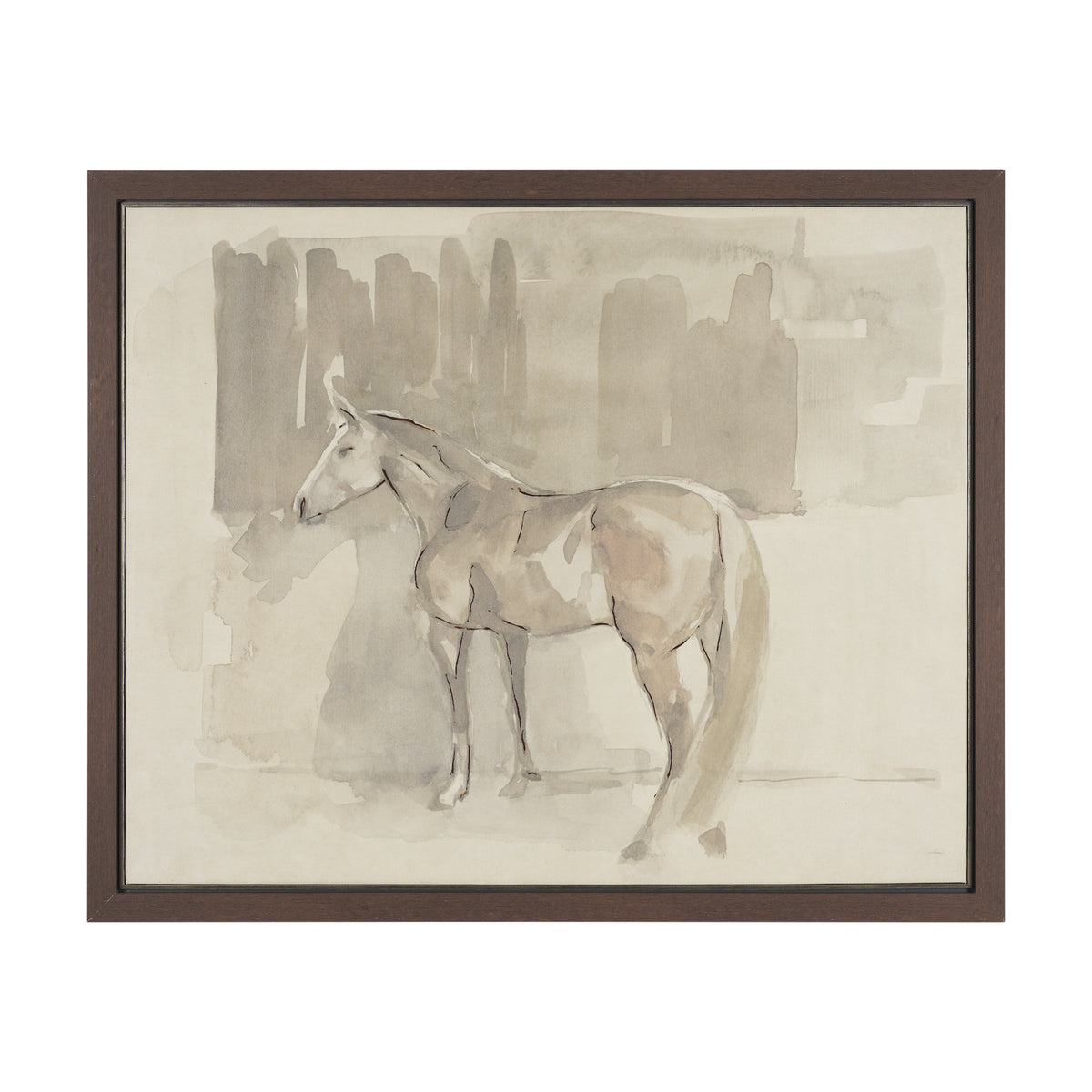 Figure Study: Equine Form II by Mercana Studio Hand-Embellished Textured Framed Canvas Artwork from Mercana - Luna Furniture