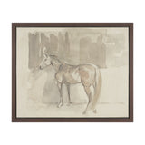 Figure Study: Equine Form II by Mercana Studio Hand-Embellished Textured Framed Canvas Artwork from Mercana - Luna Furniture