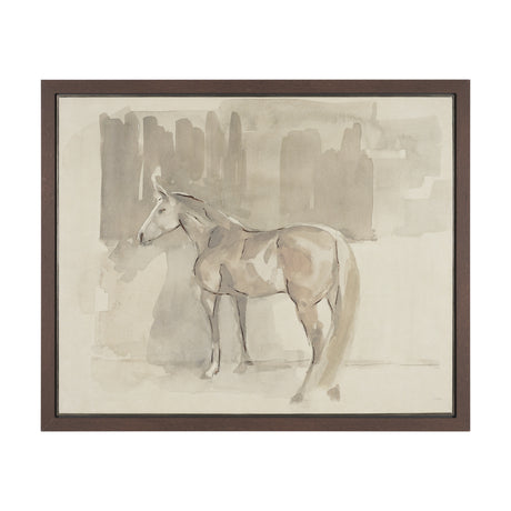 Figure Study: Equine Form II by Mercana Studio Hand-Embellished Textured Framed Canvas Artwork from Mercana - Luna Furniture