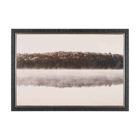 Calm Reflections by Mike Toy Hand-Embellished Textured Framed Canvas Photo Print from Mercana - Luna Furniture