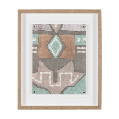 Fabric Fantasia - Maumbo by Maja Gunnarsdottir Textured Framed Artwork Matted under Glass from Mercana - Luna Furniture