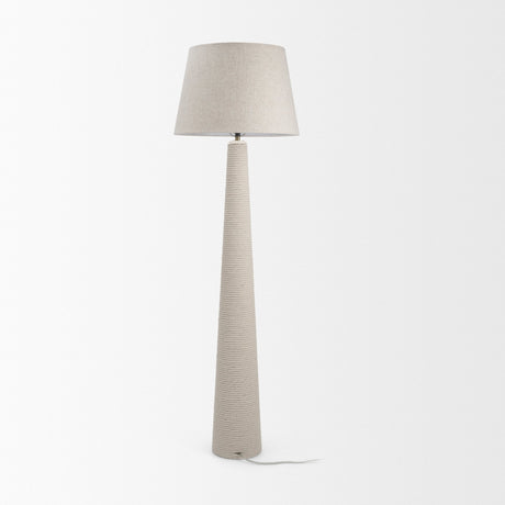 Newport Woven Rope Tapered Base Floor Lamp from Mercana - Luna Furniture