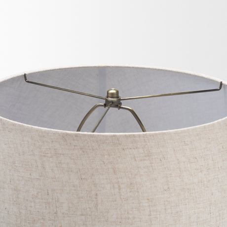 Newport Woven Rope Tapered Base Floor Lamp from Mercana - Luna Furniture