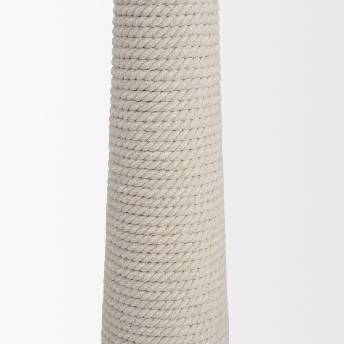 Newport Woven Rope Tapered Base Floor Lamp from Mercana - Luna Furniture