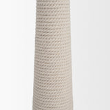 Newport Woven Rope Tapered Base Floor Lamp from Mercana - Luna Furniture