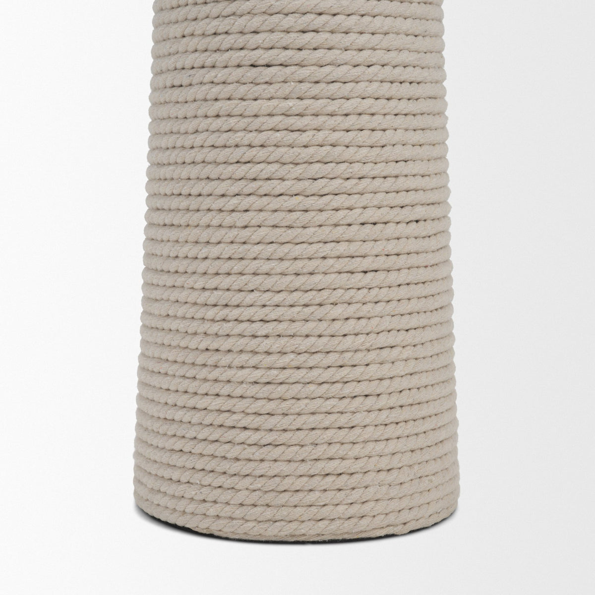 Newport Woven Rope Tapered Base Floor Lamp from Mercana - Luna Furniture
