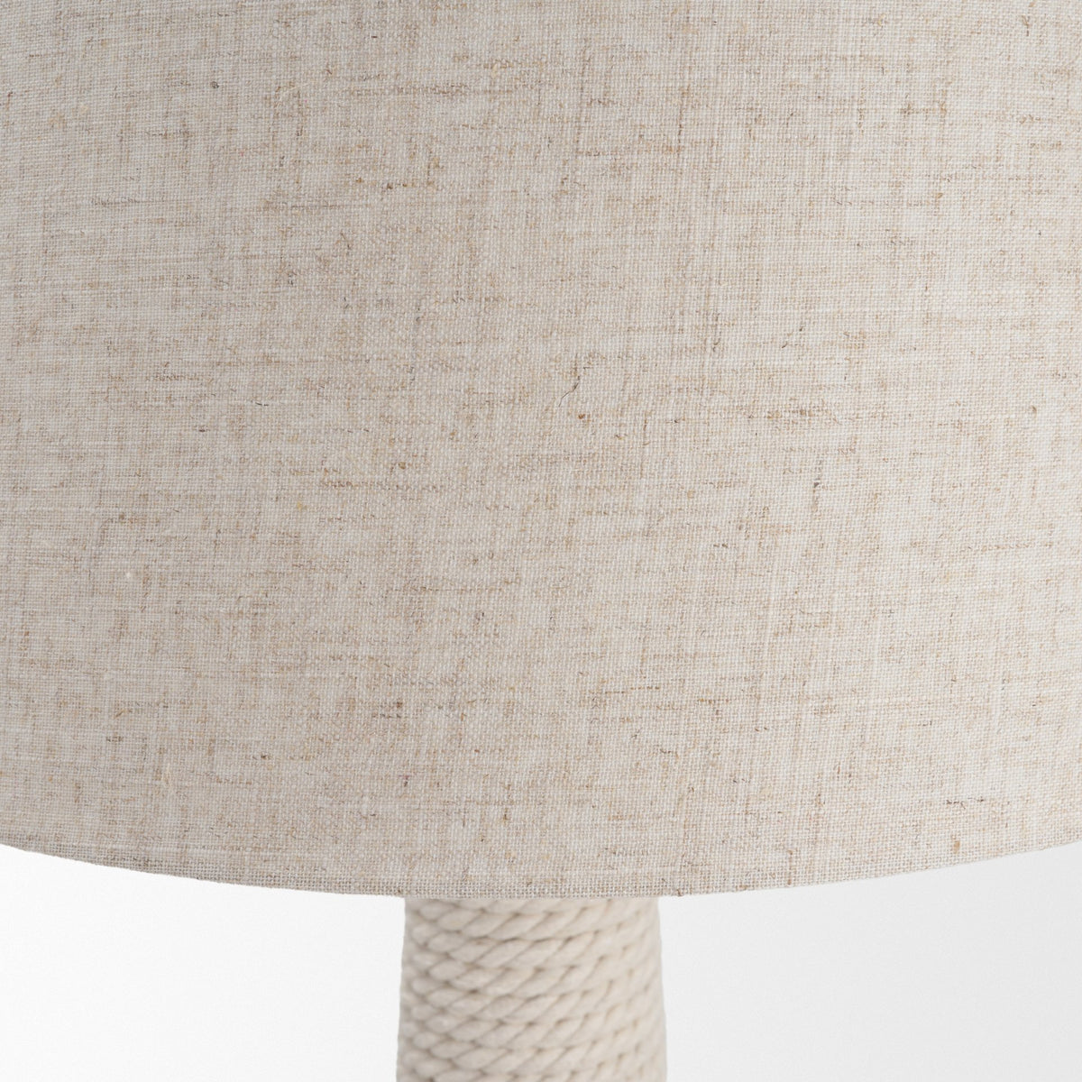 Newport Woven Rope Tapered Base Floor Lamp from Mercana - Luna Furniture