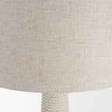 Newport Woven Rope Tapered Base Floor Lamp from Mercana - Luna Furniture