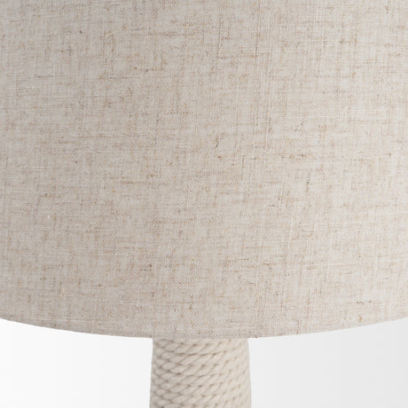 Newport Woven Rope Tapered Base Floor Lamp from Mercana - Luna Furniture