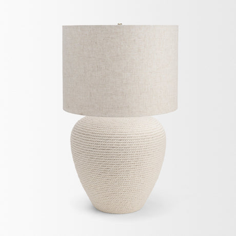 Newport Woven Rope Table Lamp from Mercana - Luna Furniture