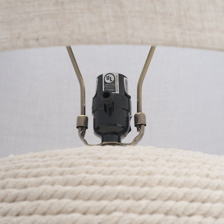 Newport Woven Rope Table Lamp from Mercana - Luna Furniture