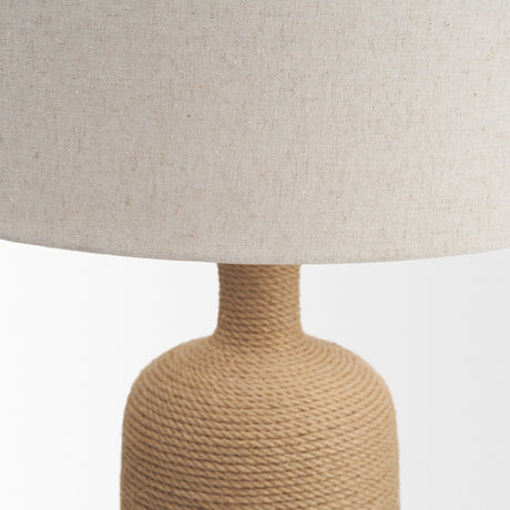 Portofino Abaca Rope Bottle Table Lamp from Mercana - Luna Furniture