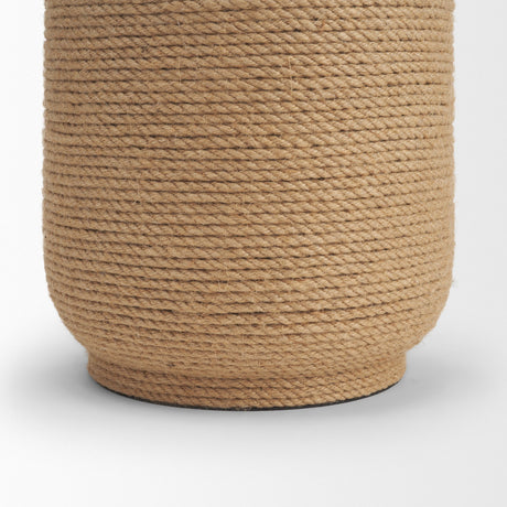 Portofino Abaca Rope Bottle Table Lamp from Mercana - Luna Furniture