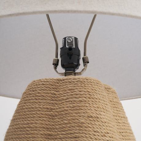 Portofino Natural Abaca Rope Table Lamp from Mercana - Luna Furniture