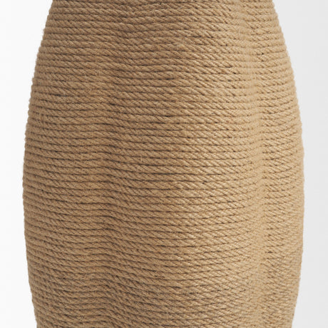 Portofino Natural Abaca Rope Table Lamp from Mercana - Luna Furniture